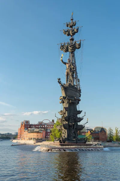 Pomnik Piotra i w Moskwie — Zdjęcie stockowe