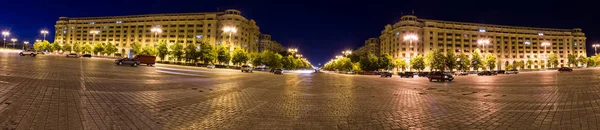 Praça da Constituição em Bucareste Roménia — Fotografia de Stock