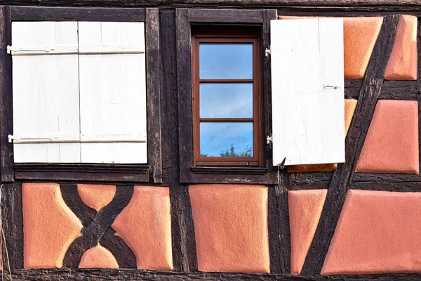 Colmar window in Alsace France — ストック写真