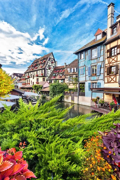 Colmar i Alsace Frankrike Stockbild