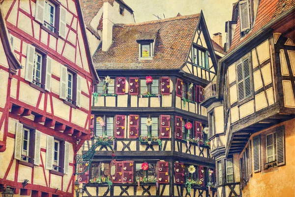Colmar in Alsace Frankrijk retro stijl — Stockfoto