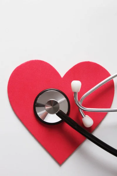 Heart Health Concept Stethoscope — Stock Photo, Image