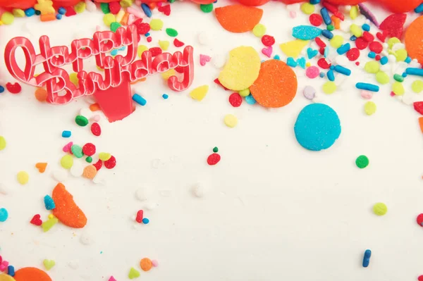 Dekorierte Torte Glasur Hintergrund Mit Niemandem — Stockfoto