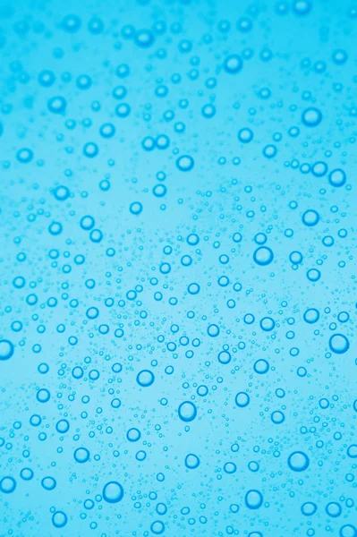 Blauwe Aqua Water Belletjes Achtergrond — Stockfoto