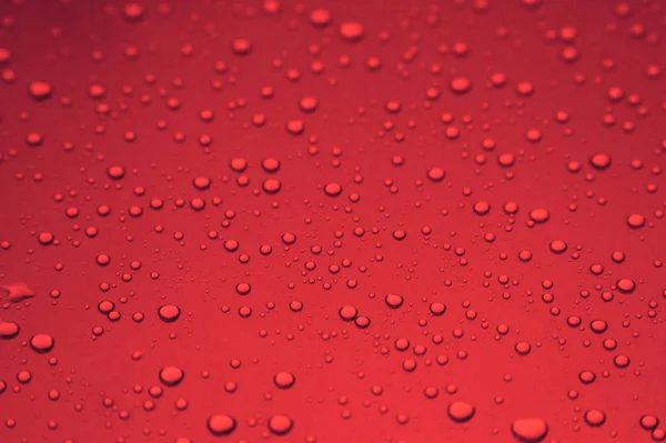 Chuva Vermelha Cai Textura Fundo — Fotografia de Stock