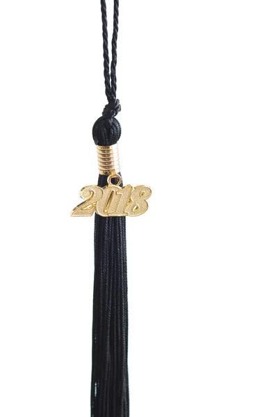 Abschlussquaste 2018 isoliert auf Weiß. — Stockbild Abschlussquaste 2018 Isoliert Auf Weiß — Stockfoto