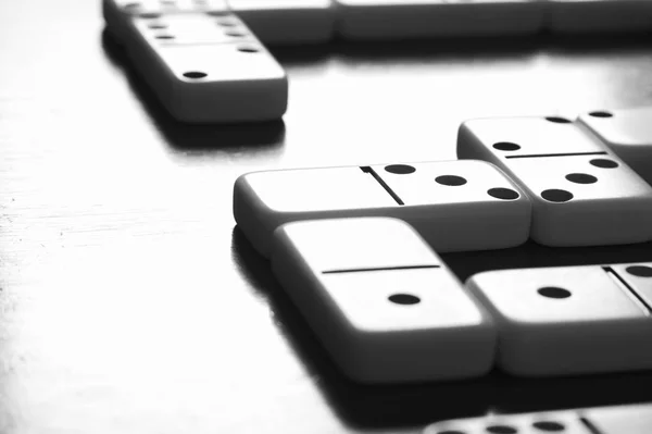 Dominos Spelplanen Med Ingen — Stockfoto
