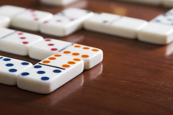 Dominos Spelplanen Med Ingen — Stockfoto