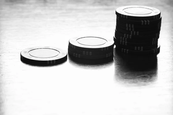 Poker Gambling Chip Pieces Nobody — Stock Photo, Image