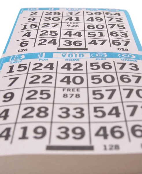 Una Tarjeta Puntuación Juego Bingo Con Nadie — Foto de Stock