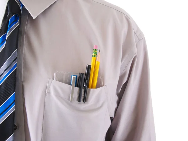 Male Worker Pocket Protector — Stock Photo, Image