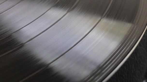 Una Máquina Tocadiscos Vinilo — Vídeo de stock