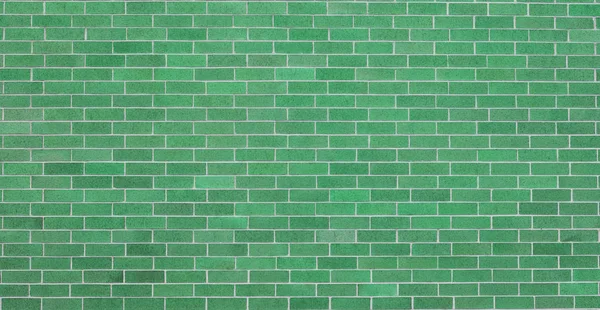 a green brick wall background