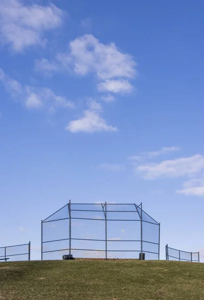Egy Baseball Pálya Senkivel — Stock Fotó