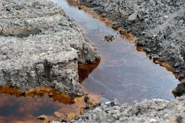 A talaj szennyezésének hulladék Jogdíjmentes Stock Képek