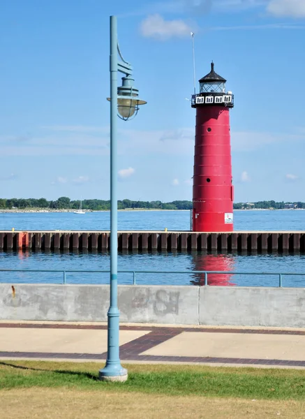 Farol de cabeça de cais — Fotografia de Stock