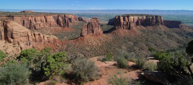 Colorado 'nun Fruita, Colorado yakınlarındaki Ulusal Anıt Parkından görüntüler