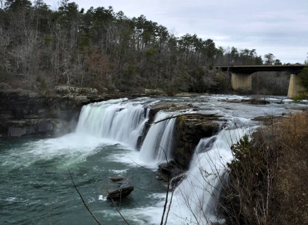 Little River Canyon Falls Perto Payne Alabama — Fotografia de Stock