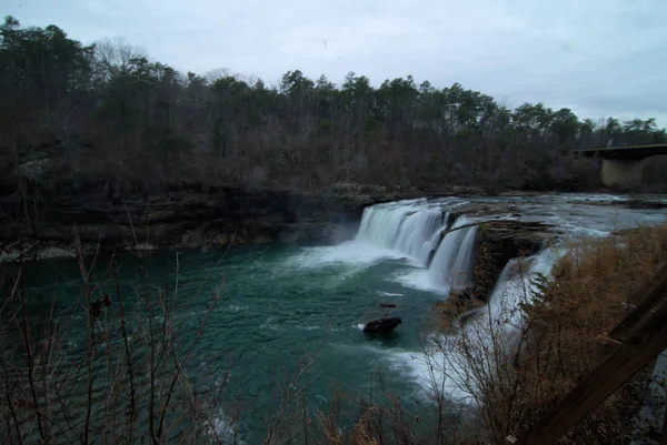 Little River Canyon Falls Perto Payne Alabama — Fotografia de Stock