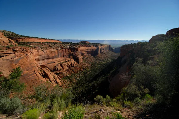 Blick Vom Colorado National Monument Park Der Nähe Von Fruita lizenzfreie Stockfotos