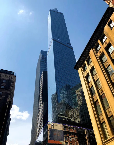 Utsikt Över New York City Skyline Stockfoto