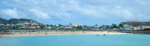 Sint Maarten Karayip Adası Ndaki Maho Sahili Manzarası — Stok fotoğraf