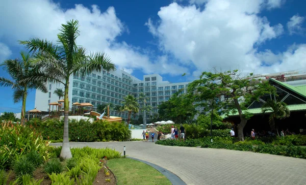 Vistas Maho Beach Ilha Caribenha Sint Maarten — Fotografia de Stock