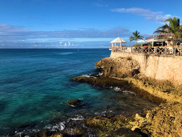 Vistas Maho Beach Ilha Caribenha Sint Maarten — Fotografia de Stock