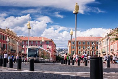 Nice, Alpes-Maritimes bölümü, Fransız Rivierası, 11 Ağustos 2017,