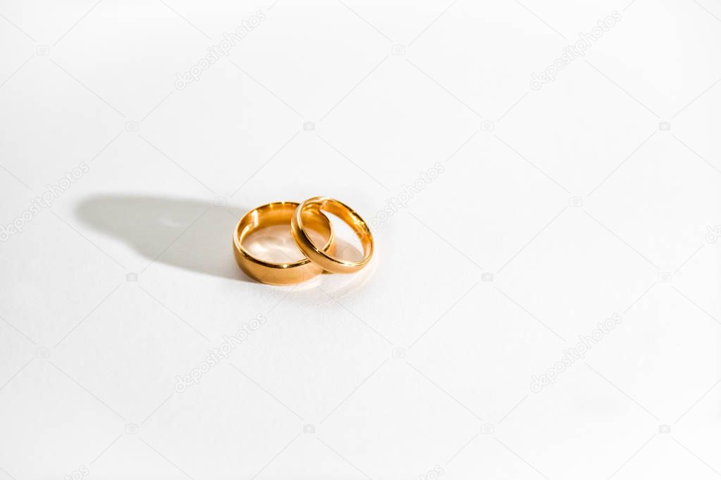 Two golden wedding rings.
