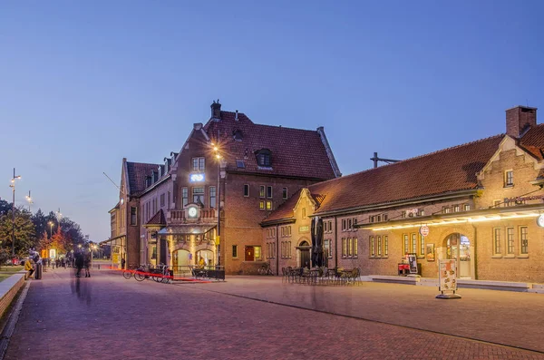 Deventer Netherlands October 2019 Historic Railway Station Refurbished Station Square — Stock Photo, Image