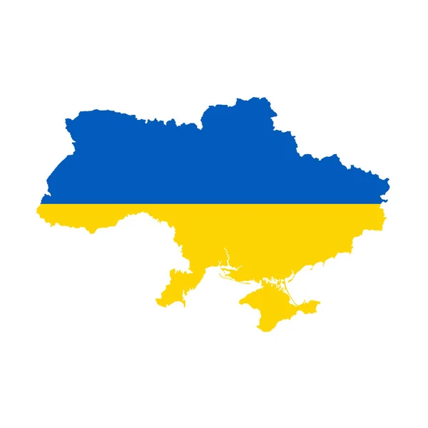 Εικονογράφηση διάνυσμα του χάρτη της Ουκρανίας σημαία. Διανυσματικός χάρτης. Εικονογράφηση Αρχείου