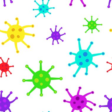 Koronavirüsün kusursuz bir örneği. Vektör illüstrasyonu.