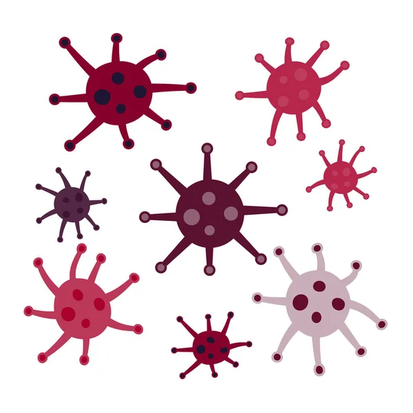 Векторный набор коронавируса. Векторная иллюстрация . — стоковый вектор