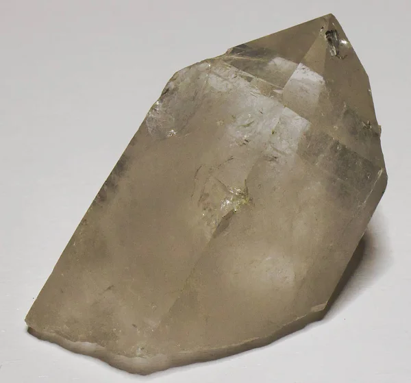Kuarsa Transparan Prisma Mineral Batu Spesimen Kristal — Stok Foto