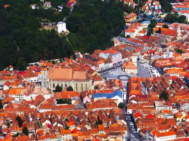 Tampa Hill, Transilvanya, Romanya Brasov görünümü