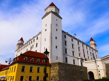 Bratislava eski kale, Slovakya, beyaz bina