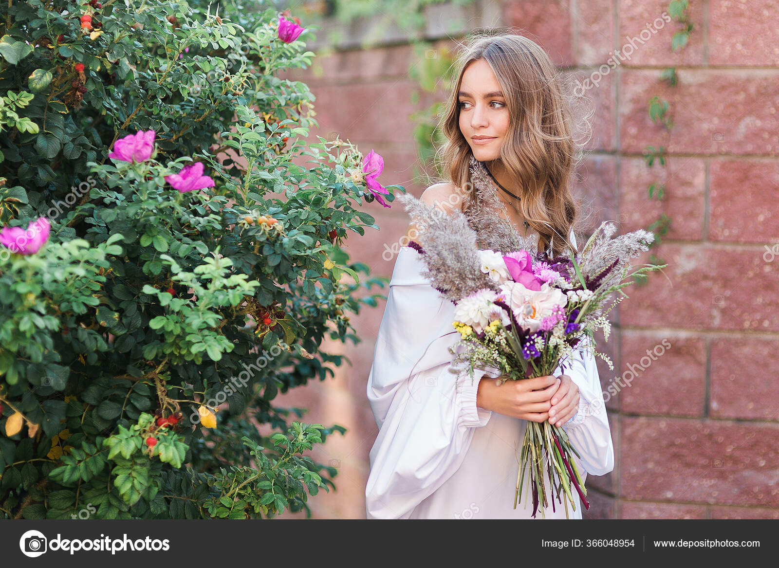 Fashion Young Girl Wearing Elegant White Dress Black Jacket Stock Photo by ©Letohin 366048954