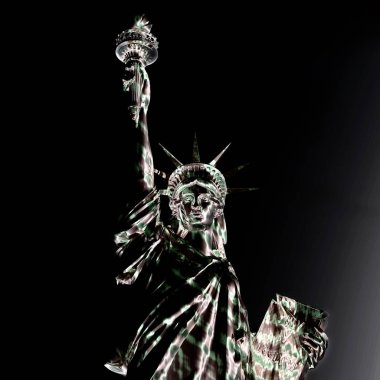 Özgürlük heykeli dijital işleme