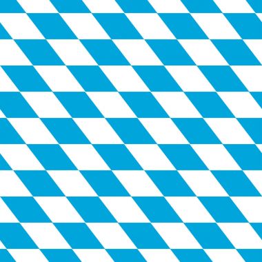 Seamless pattern of the Bavarian white and blue flag clipart