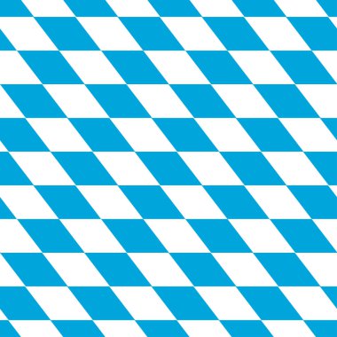 Seamless pattern of the Bavarian white and blue flag clipart