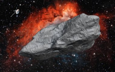 Büyük asteroit. Uzay Tema