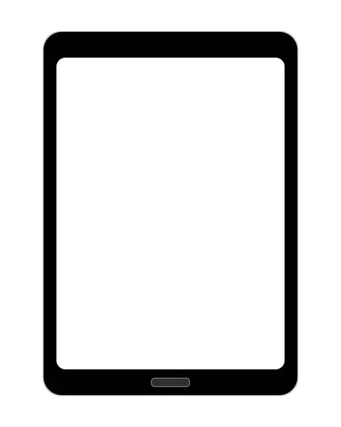 Computador Tablet Isolado Branco — Fotografia de Stock