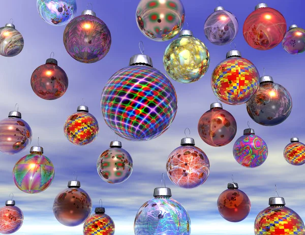 Visualização Digital Decoração Natal — Fotografia de Stock