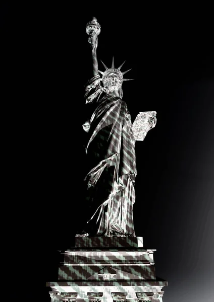 自由の女神像のデジタル レンダリング — ストック写真