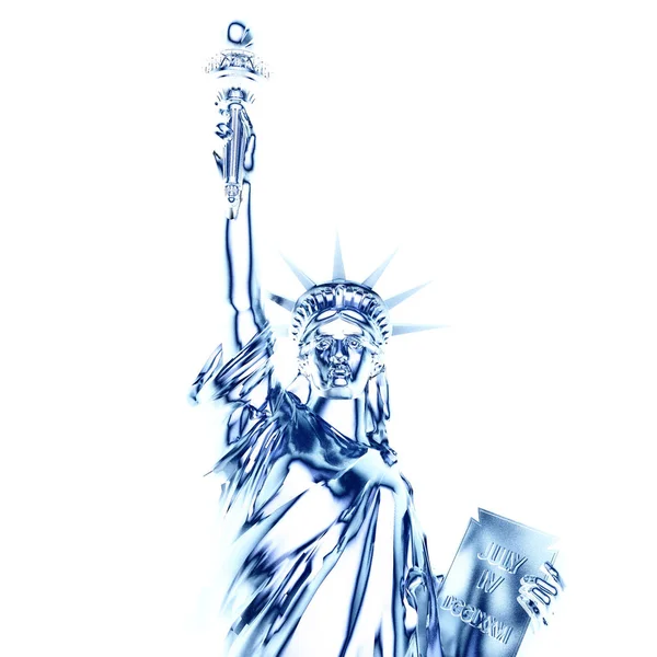 自由の女神像のデジタル レンダリング — ストック写真