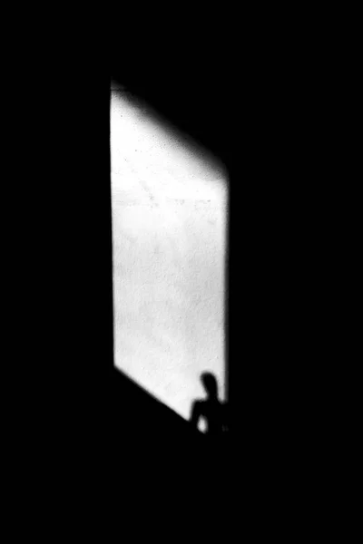 Силуэт Окне — стоковое фото