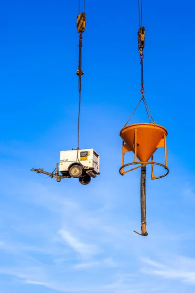 Foto Del Sitio Comercial Construcción Con Fondo Construcción — Foto de Stock