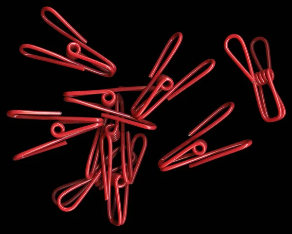 Red Clip Close Tiro — Fotografia de Stock