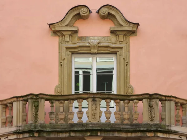 Architektura Balkon Historycznych Esslingen Pobliżu Stutgart Niemcy — Zdjęcie stockowe